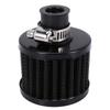 13mm Oil Mini Breather Cold Air Filter Fuel Crankcase Engine for Car Color:Silver