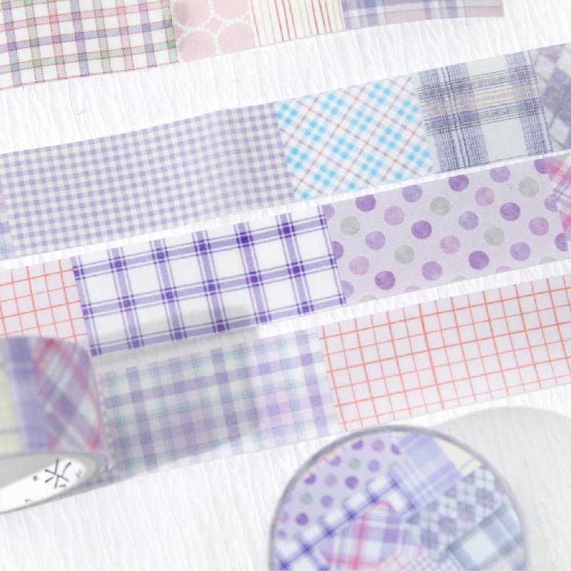 Journal GO 1.8x300cm Basic Grid Style Decorative Tape Striped Fragments Journaling Scrapbook Washi Tape School Stationery