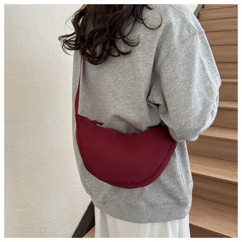 Dumpling Bag Women's Bag Oblique Span Bag New Shoulder Bag Simple Bag Nylon Cloth