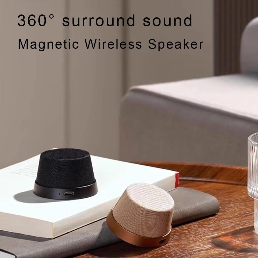 Portable Subwoofer Magnetic Bluetooth Speaker Mini Wireless Smart Bluetooth Speaker USB Waterproof Phone holder Travel
