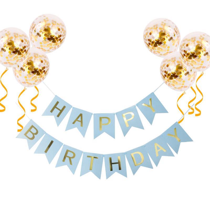 Birthday Banner, Balloon Decoration, Scene Arrangement, Baby's First Birthday, Happy Balloon Children's Party Background