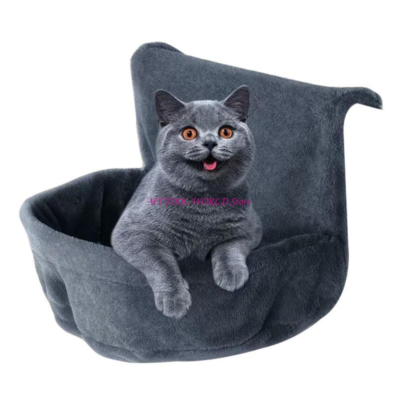 Warm Plush Cats Bed for Heating Soft Hanging Pet Hammock Bed Cats Resting Nest A2BB