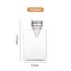 260/350/500 ml plokščias kvadratinis butelis gėrimams, aukštos kokybės sulčių puodelis, pieno arbatos, šaltų gėrimų butelis, nešiojamas gėrimo puodelis