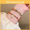 Geometric Alloy Elegant Beaded Bracelets For Women Summer 2024 Highend Fashion