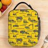 Excavator Construction Truck Lunch Bag For Child  Picnic Custom Lunch Box Casual Waterproof Tote Food Bags