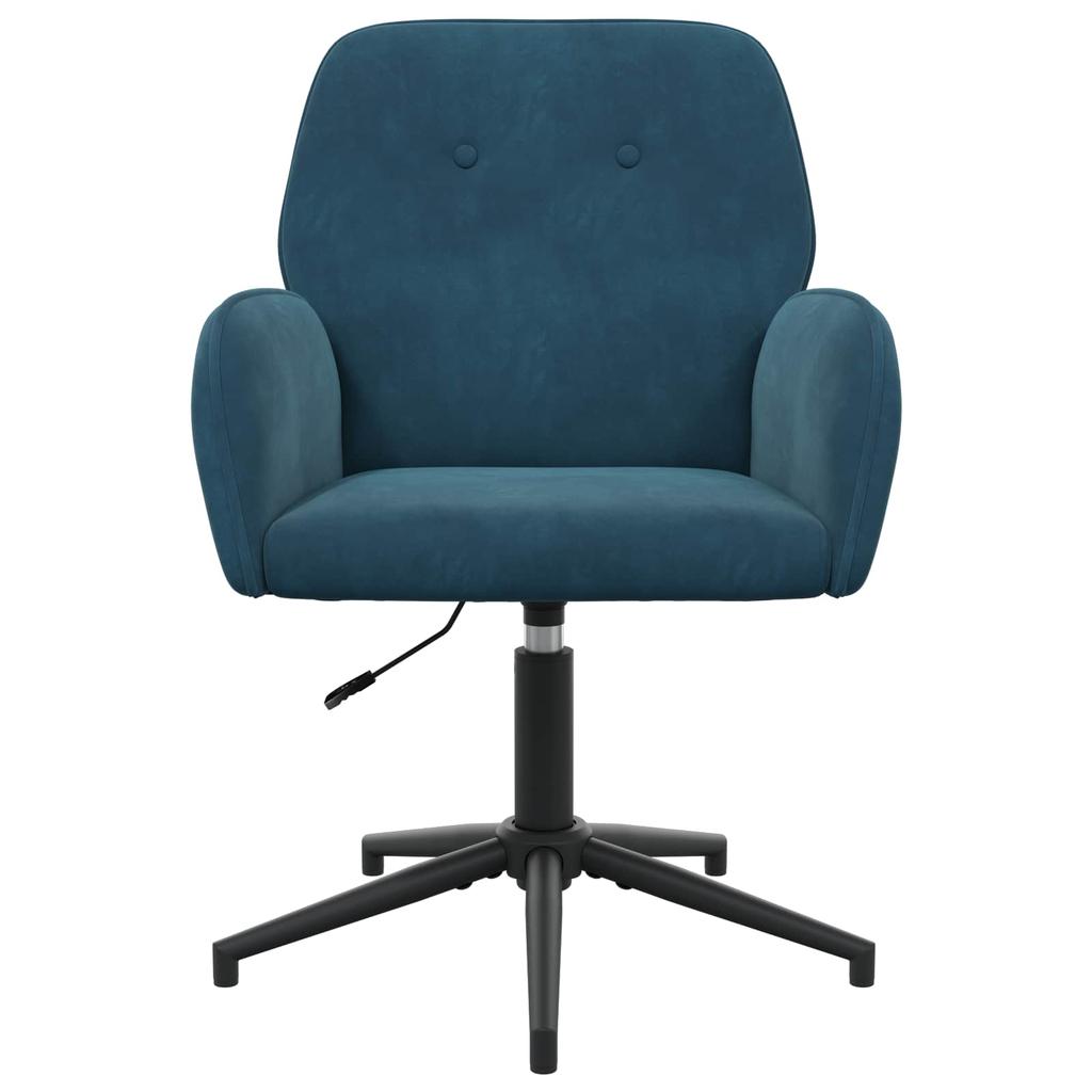 Swivel Chair 54 x 55 x 90 cm Blue Velvet