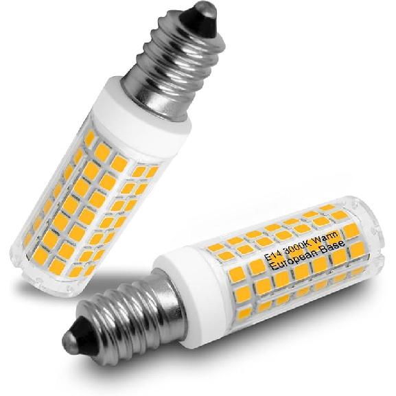 E14 LED Light Bulb, 6W 120V European Light Bulbs Equivalent 60W Incandescent Bulb, Dimmable E14 Base for Cooker Hood Bulbs Turkish lamp Bulb, E14