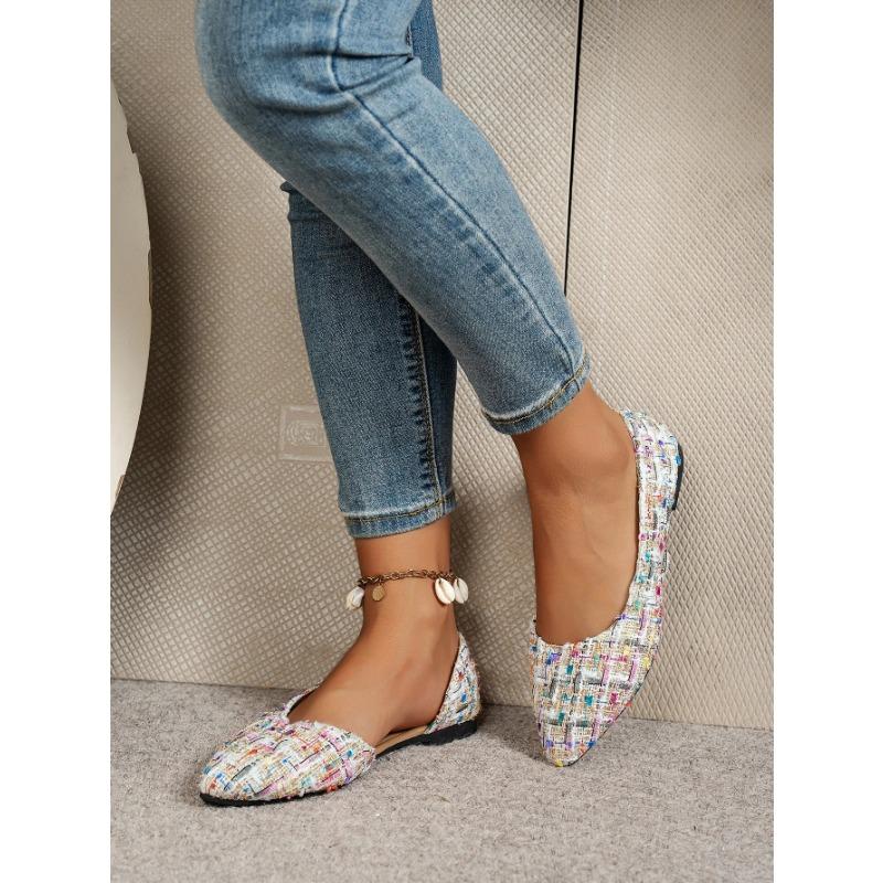 Classic Side-Cut Single Shoes, French-Style Temperament Pointed-Toe Flat Shoes