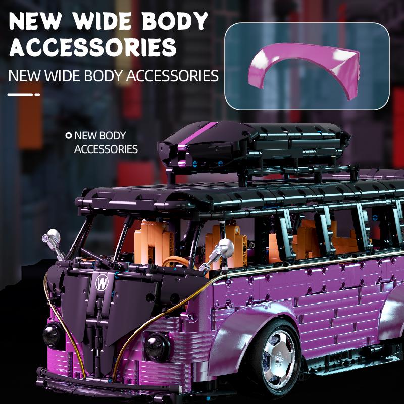 Bus Building Blocks City Bus Car Model Building Blocks Desktop Decoration Ornaments Children Educational Toys Gifts