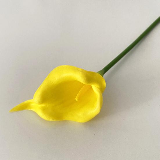Real Touch Artificial Calla Lily Flower 13.4" Lifelike Faux Flower Branch for DIY Wedding Bouquet Home Indoor Table Centerpiece