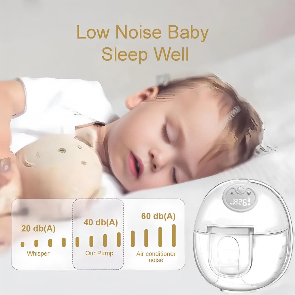Wearable Wireless Breast Pump Breast Massage Lactagogue New Upgraded Electric Breast Pump Hand Free and BPA-free
