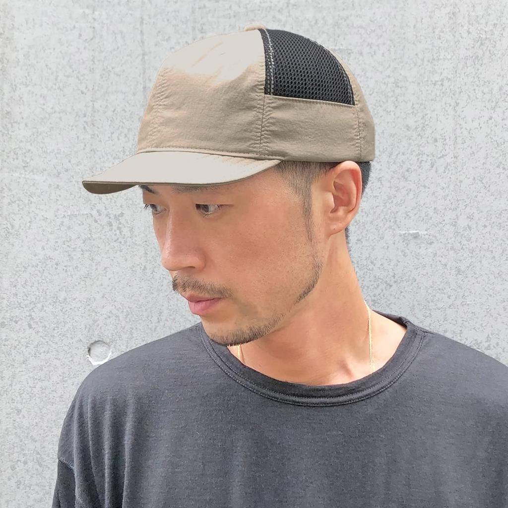 Podstawowe szorty Enchi Ripstop z siateczką po bokach, ręcznie szyty nylon, jeden rozmiar pasuje na wszystkich i czapka, daszek, zmywalne, oddychające, siateczka, antybakteryjne, dezodoryzujące, wszystkie, beżowe, męskie