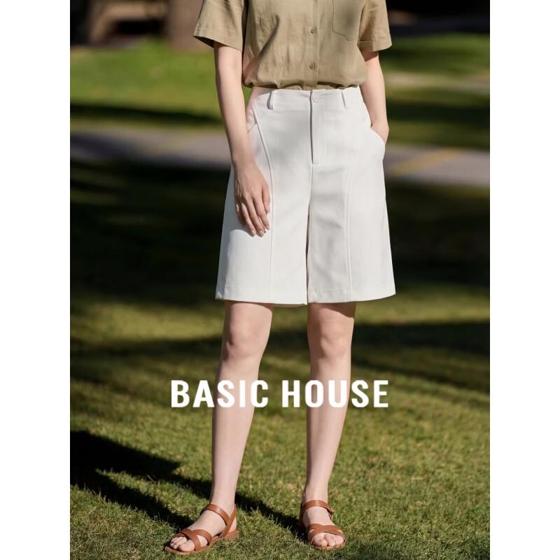 Basic House Women s Five-Point Suit Casual Shorts L