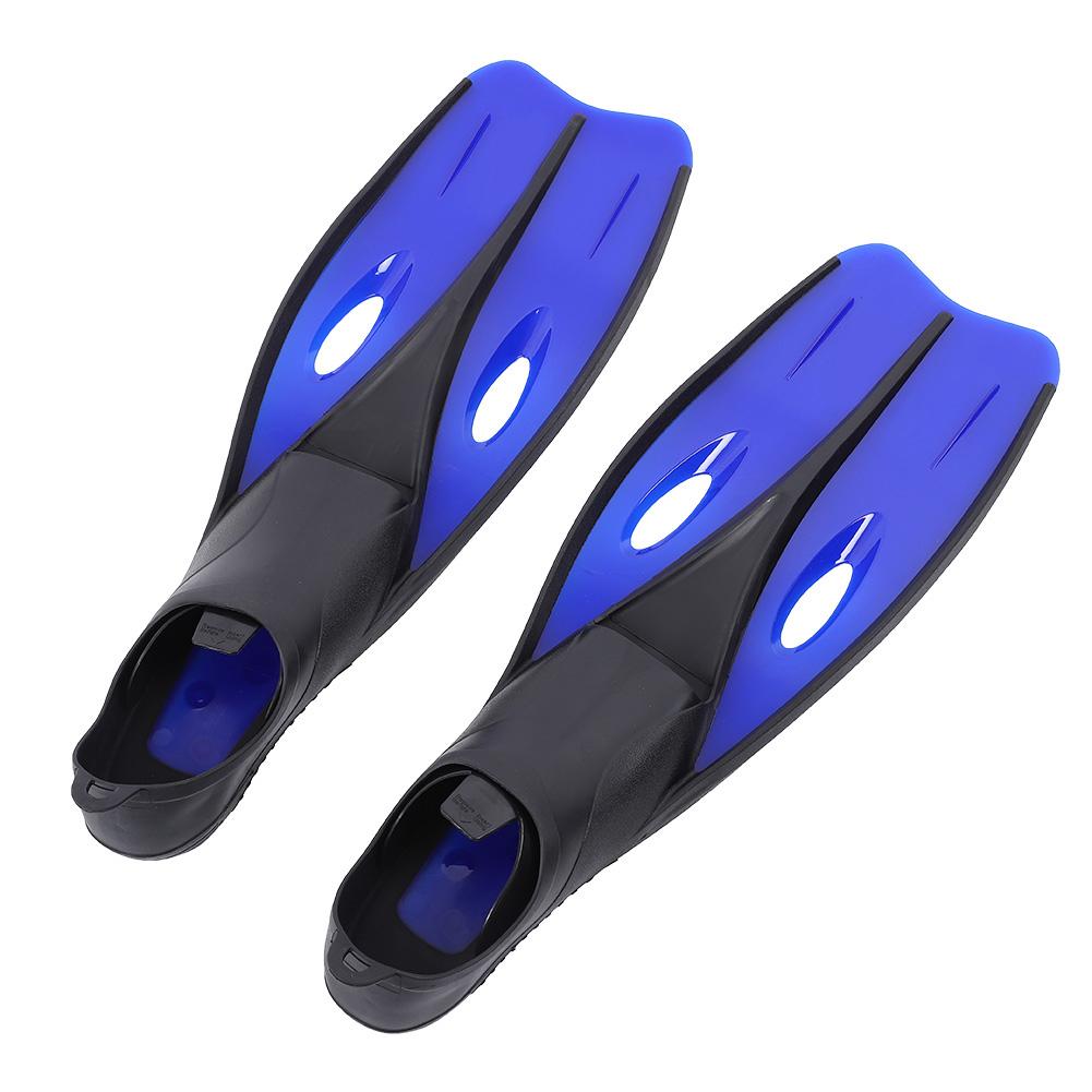 TUO Profesionální potápěčské ploutve Odolné PP & TPR Dlouhé ploutve Potápěčský tréninkový doplněk Modré M