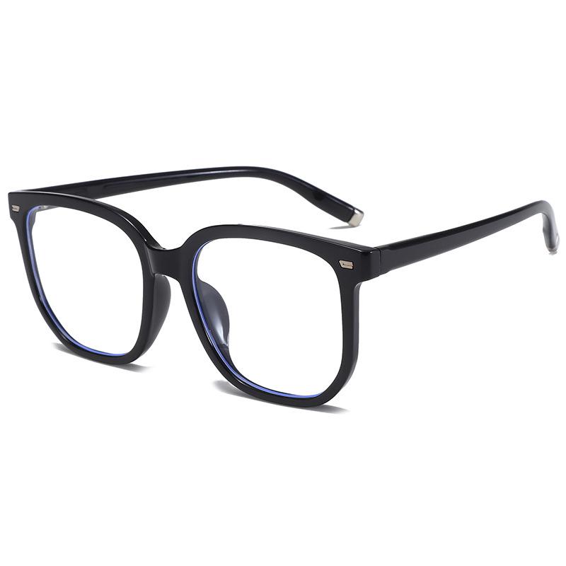 TR90 Korean-Style Large Frame Blue Light-Blocking Mung Bean Eyeglasses 8015