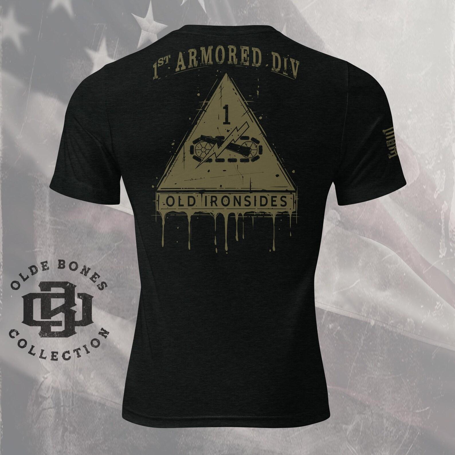 Army 1st Armored Division T-Shirt, Military Shirt, US Army Veteran Gift S