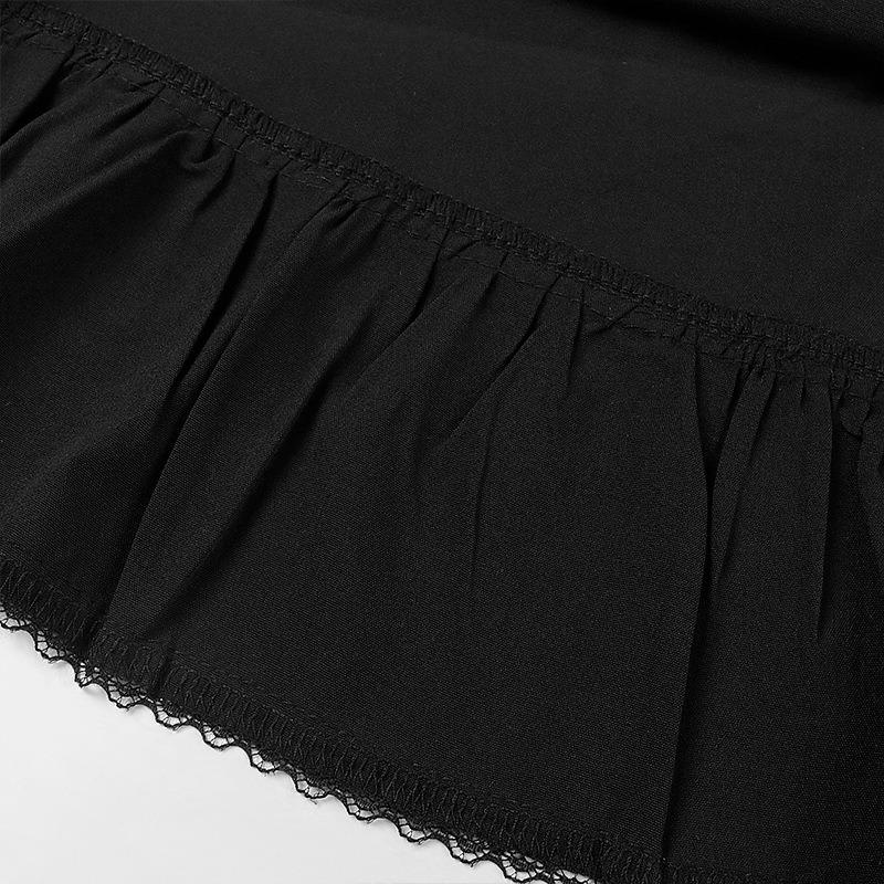 Gonna Lunga da Donna Medievale Vintage Estiva Vita Alta Linea ad A Vittoriana Lunga Steampunk Gotica Ruffle Pieghettata Gonna da Festa