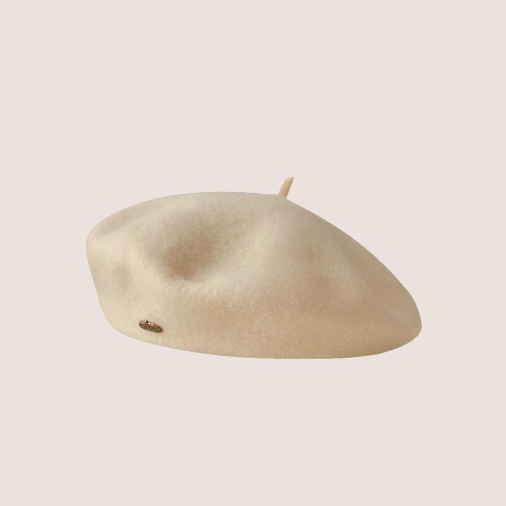 Autumn and Winter Woolen Beret Korean Wool Beret Girls Versatile British Retro Face Little Painter Hat