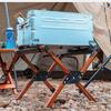 Outdoor Picnics Container Holder Shelves Portables Folding Ice Coolers Stand for Beach Picnics