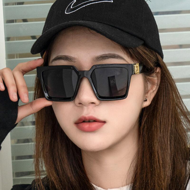 New Fashion Square Sunglasses Men's Sunglasses Big Frame Net Red Tide Street Shooting Sunglasses Personality Trend Glasses Women's Sunglasses