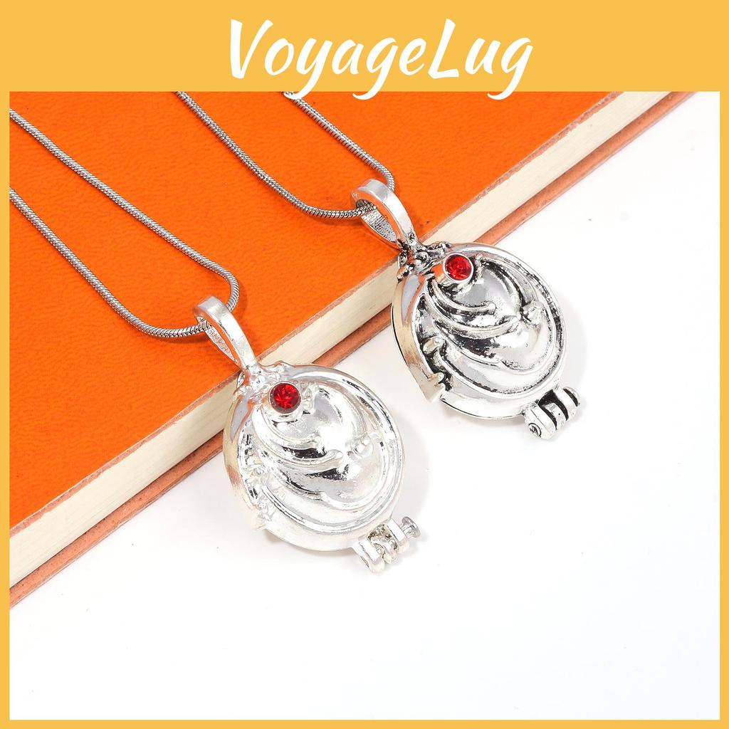 The Vampire Diaries Red Rhinestone Decoration Openable Alloy Necklace For Cosplay And Gift