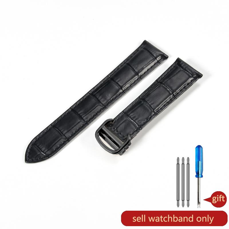 For Cartier Blue Balloon New Must Female Bamboo Knot Pattern Leather 20mm Watch Strap Tank London Solo Cowhide Leather Watchband
