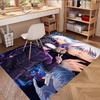 Jujutsu Kaisen Print Rug, Washable Floor Carpet, For Entryway Dorm Laundry Room Office Study, Home Decor Birthday Christmas Gift
