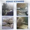 Wire Brush Drill Bore Cleaning Brush 1/4 " Hexagonal Handle Stainless Steel Brush for Anti-rust Cleaning of Pipe Ports 8-19mm