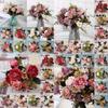 High Realistic Silk Peony And Rose Artificial Bouquet For Bridal And Event Decor