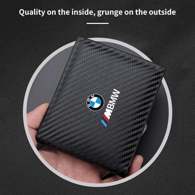 2025 Hot Car Interior Accessories Carbon Fiber Driver License Storage Wallet For X3 X5 M5 M3 E46 E90 E60 F10 E39 F30 E36 G30