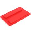 Silicone Toaster Cover 15.8x10.4x1.2cm Soft Flexible Reusable Bread Maker Lid for Home Red