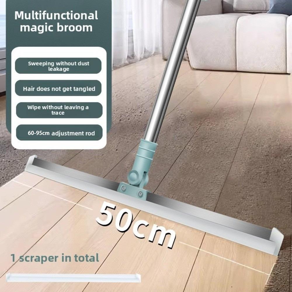

Силиконовый скребок для пола Выдвижной скребок для пола Веник для чистки водяных пятен Волосы Незаменимый Broom-50cm