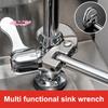 S-1Pc 180 Degree Rotating Adjustable Basin Spanner For Carbon Steel Tap Nut Spanner Universal Sink Plumbing Repair Hand Tool