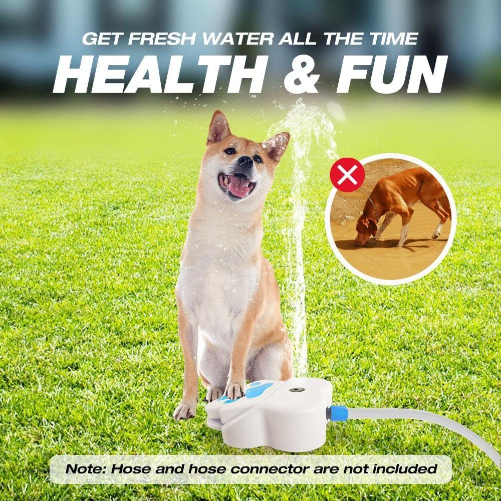 New Adjustable Dog Sprinkler Water Fountain Easy to Install Dog Supplies Pressure Pet Feeder Durable Dog Water Fountain Outdoor
