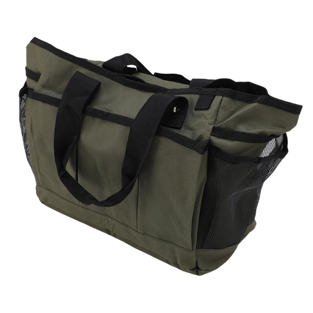 Garden Tool Bag Multi Purpose Double Layer 600D Oxford Gardening Bag for Planting Transplanting Pruning Tools