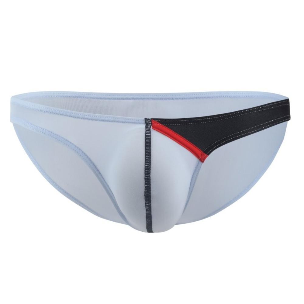 Underpants Thin Men'S Triangle Panties Breathable Lingerie T Back Briefs Low Waist Ice Silk Underwear Male