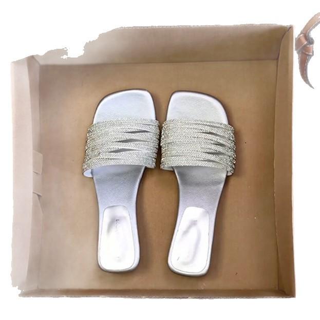 Sanfte und kühle Hausschuhe für Damen-Sommerbekleidung, neue Strasssteine, süß zu Röcken, Urlaubs-Strand-Slipper