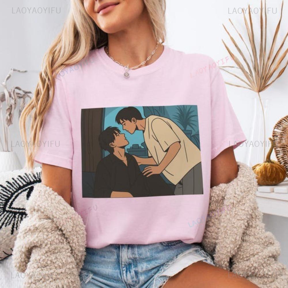 Revenged Love Wu Suo Wei Chi Cheng Chinese BL Drama Couple Fans T Shirt Woman Summer Cotton Printed T-shirt Streetwear Clothes