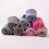 1 Pair Women Winter Socks Mid-tube Cotton Socks Elastic Rib Cuffs Socks for Hiking Sports Machine Washable Keep Warm Anti-slip Daily Stockings