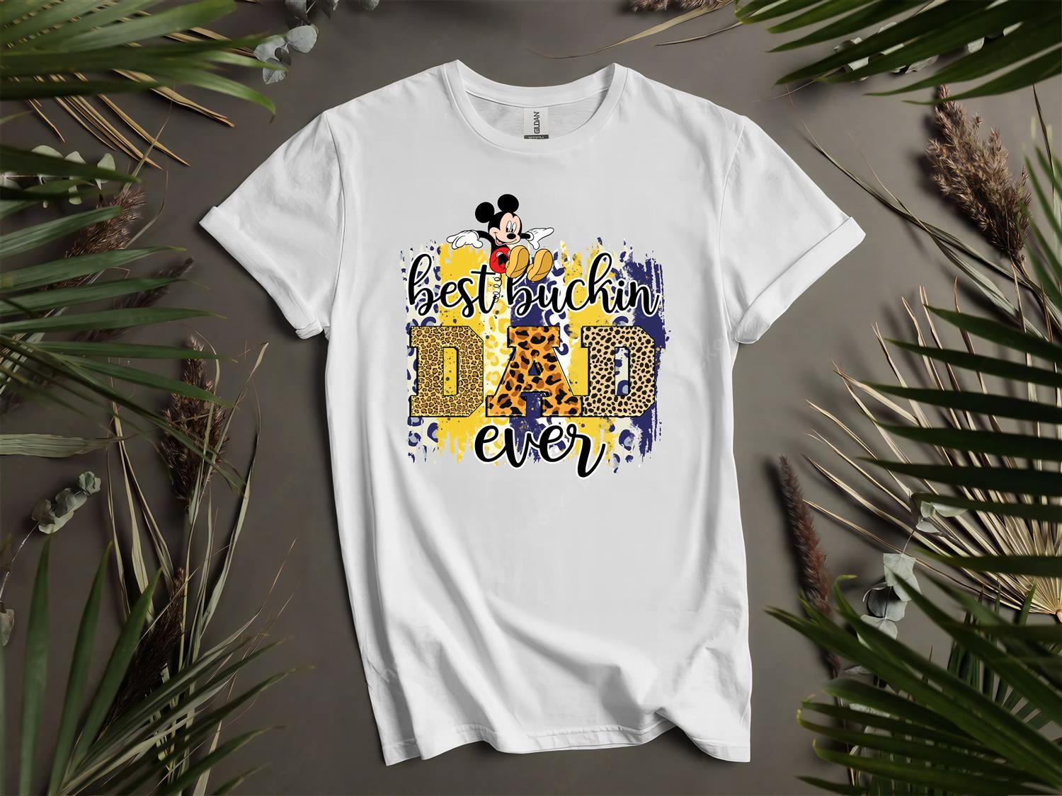 Best Buckin Dad Ever Mickey Mouse T-shirt T shirt Men Women Unisex Tshirt L86 S