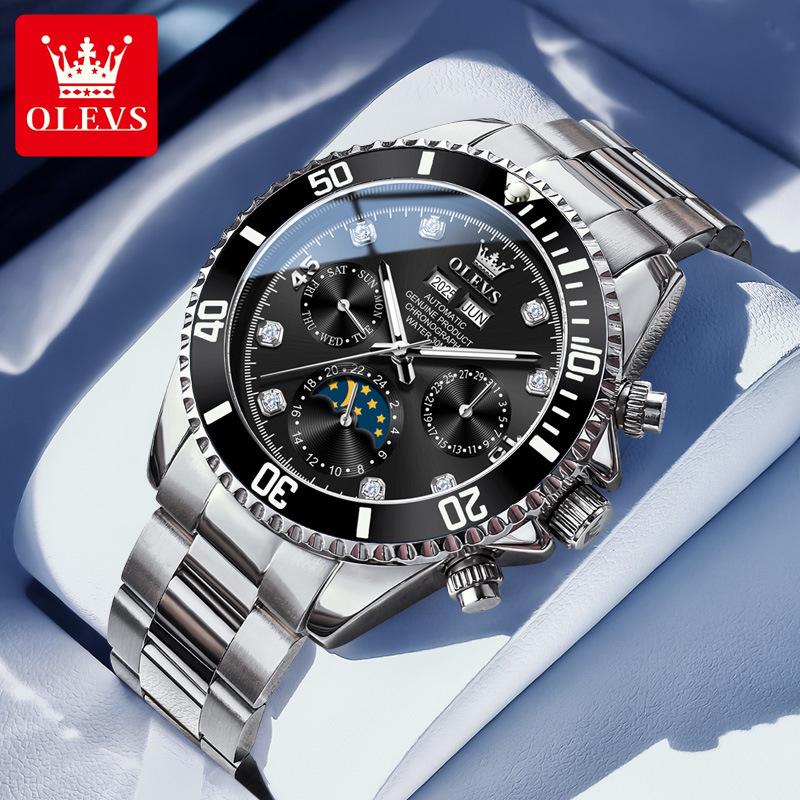 Oulisi 2025 Herren Submariner Leuchtend Wasserdicht Automatikuhr