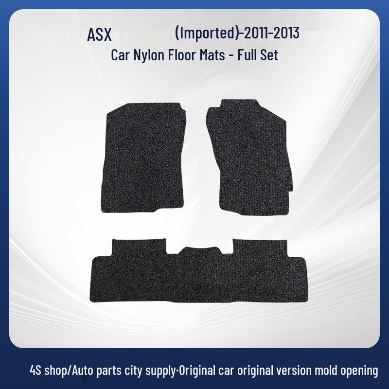 Mitsubishi ASX 2011-2013 Nylon Floor Mats - Durable Front & Rear Mats