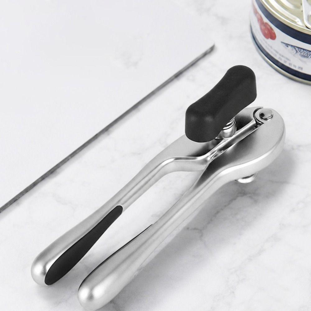 Non-slip Handle Side‑cut Can Opener Comfortable Grip Tin Opener Durable Manual Can Opener  Home