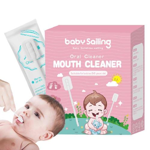 Baby Oral Cleaner, Baby Mouth Rinse, Baby Gauze Tongue Cleaner - Newborn Oral Cleaner, Infant Oral Care, Infant Tongue Cleaner, Soft Infant Toothbrush