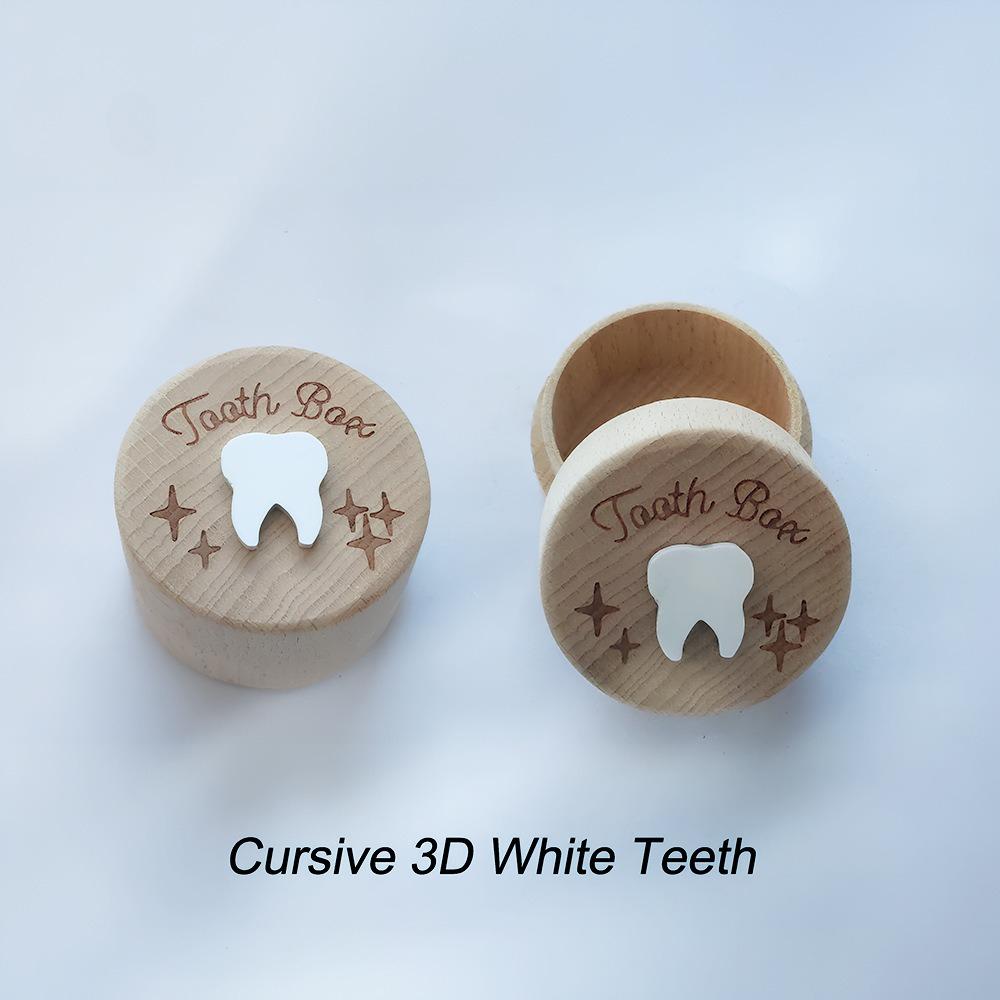 

1pc Wooden Tooth Fairy Box - Unfinished Wood Keepsake for Baby Teeth, Hair & Memories, Home Decor & Birthday Gift