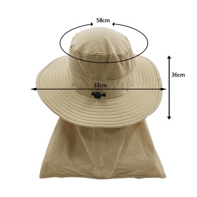 Hot Sale Sun protection Hat Polyester Quick Dry Jungle Hat with Neck Cover and Mesh Outdoor Fisherman Safari Hat