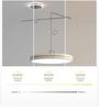 Modern UFO Chandelier: Adjustable Dining Room Light with Full Spectrum Eye Protection