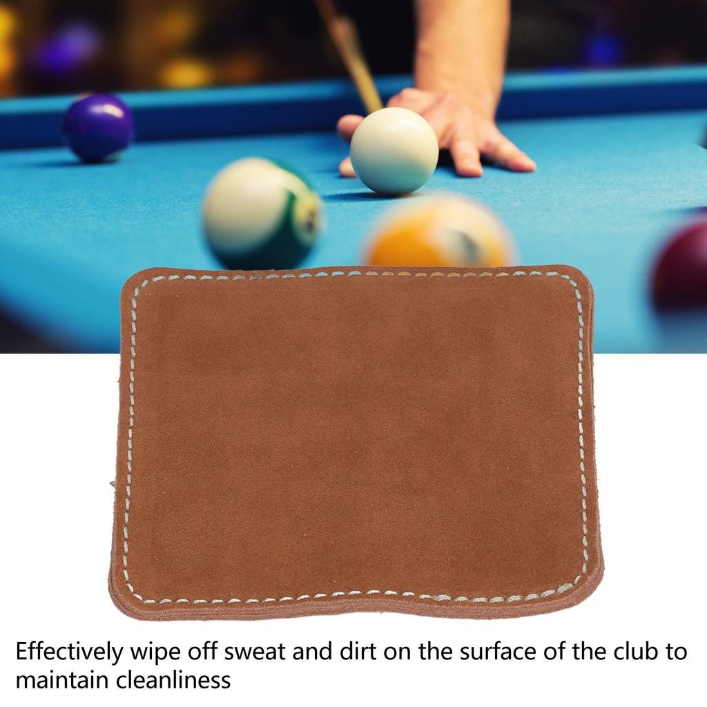 Billiard Cue Cloth Pool Cue Cleaner Polisher Billiard Pool Cue Burnisher Cleaning Snooker Pole Cleaner Polisher Brown