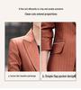 Zihong High-End Acetate Satin Striped Suit Jacket 2024 - Spring/Autumn Goddess Workwear.