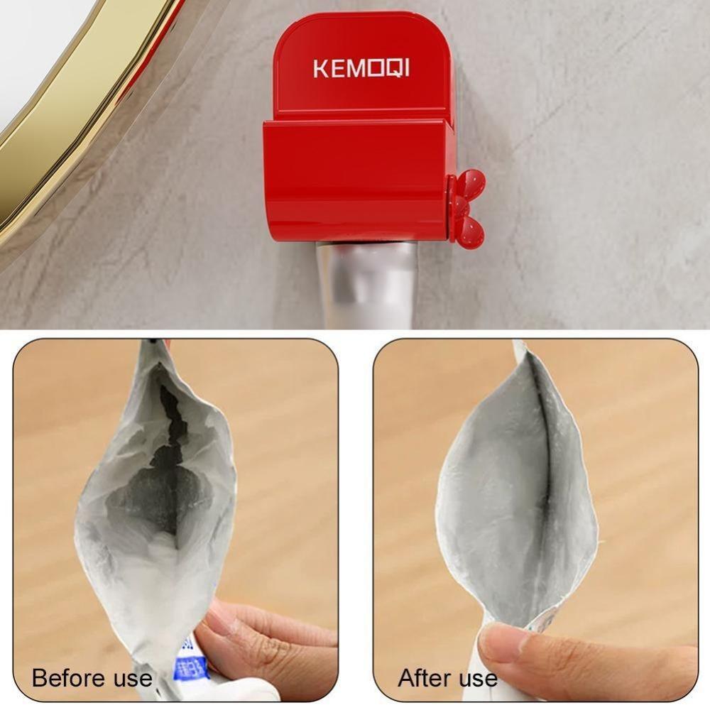 Storage Rack Clip Toothpaste Squeezer Punch-free Toothpaste Dispenser Household Cleanser Squeezer